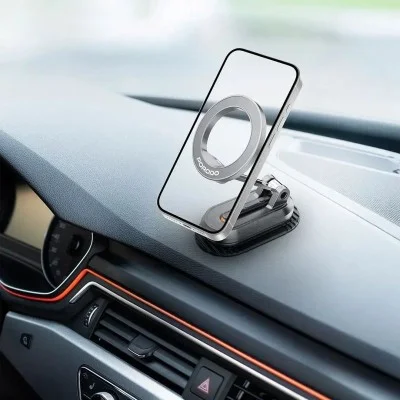 Porodo Gripfold Magsafe Rotatable Car Mount 360&deg; Full Rotation - Black
